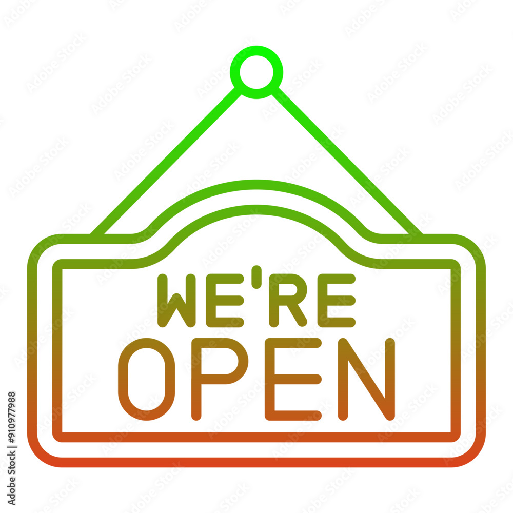 Open sign Icon Open sign Icon