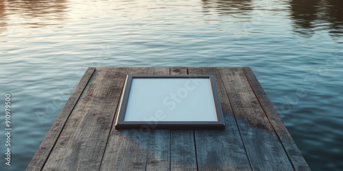Wooden dock frame decoration
