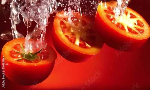 tomato in water