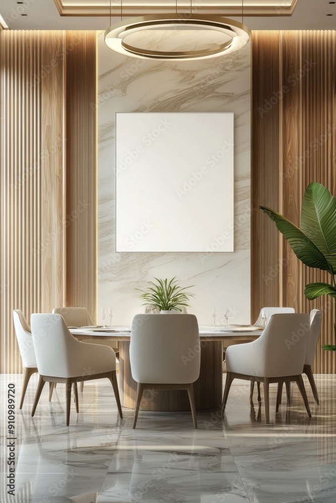 A 3D illustration of a professional meeting room, leaving a blank central area for text, highlighted by elegant furnishings and a clean, corporate look A 3D illustration of a professional meeting room, leaving a blank central area for text, highlighted by elegant furnishings and a clean, corporate look