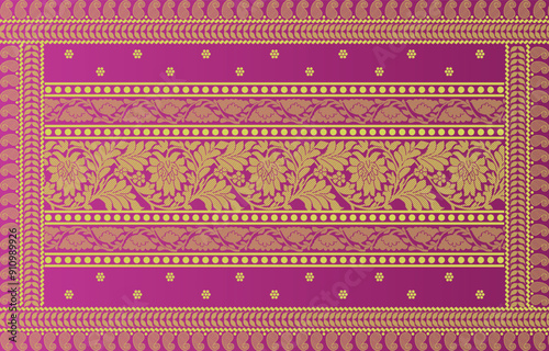 beautiful graphic saree design and this sari design is in Indian style which is for textile fashion industry and it can be used as wallpaper backdrop and website bg this style is originated in india