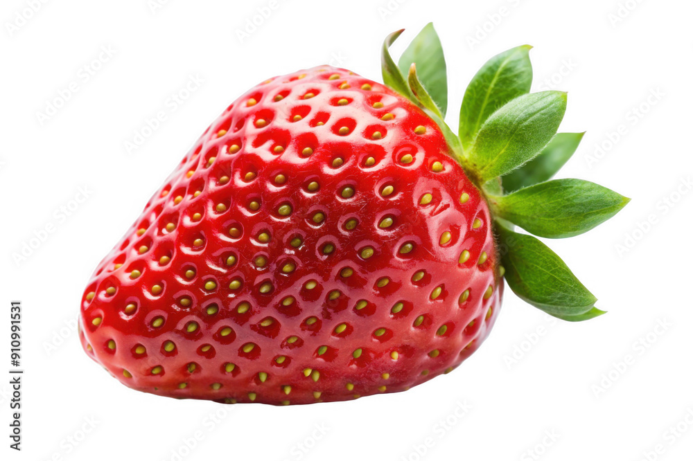 A strawberry is isolate on white background and PNG A strawberry is isolate on white background and PNG