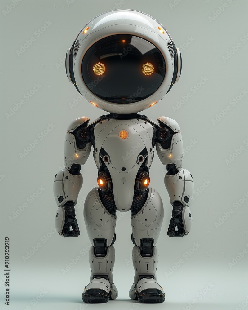 AI creates glowing-eyed robot AI creates glowing-eyed robot