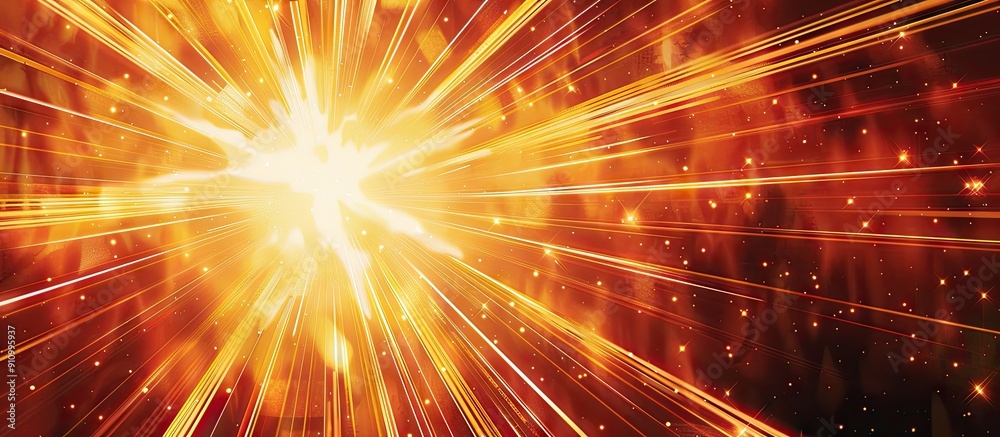 Abstract background with a Japanese inspired radius cartoon pattern featuring an exploding star burst texture perfect for design with copy space image