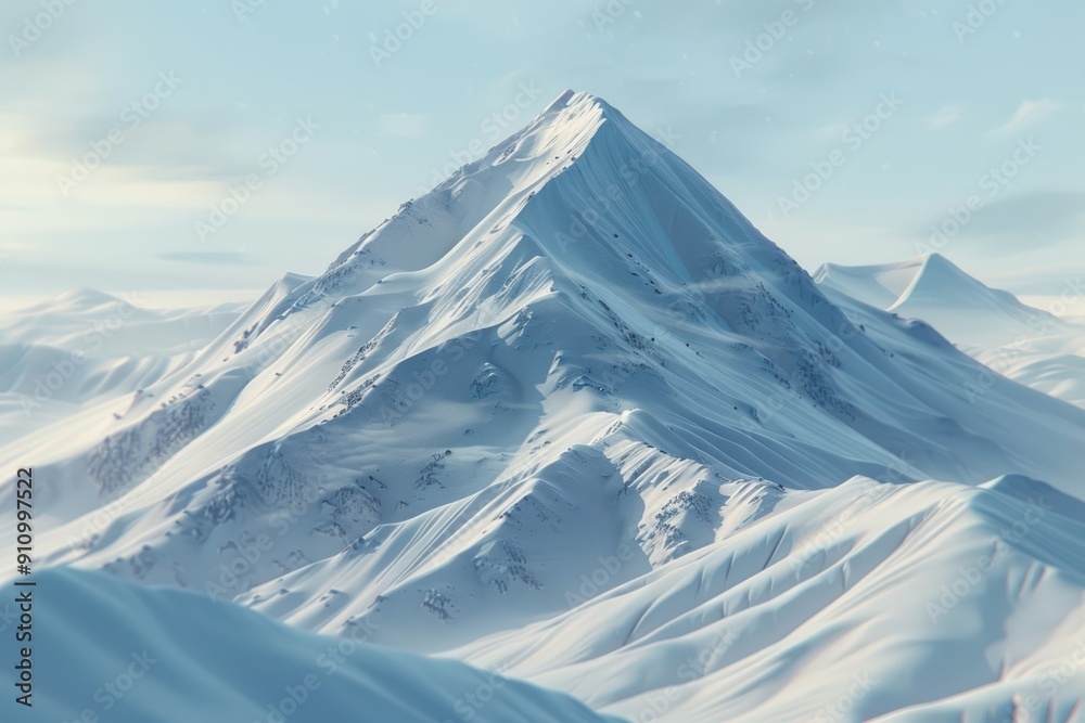 Breathtaking Aerial View of Snowy Mountain Peak, Elevation Survey on Mountain Voyage, High-Altitude Journey, Epic Landscape Photography Breathtaking Aerial View of Snowy Mountain Peak, Elevation Survey on Mountain Voyage, High-Altitude Journey, Epic Landscape Photography