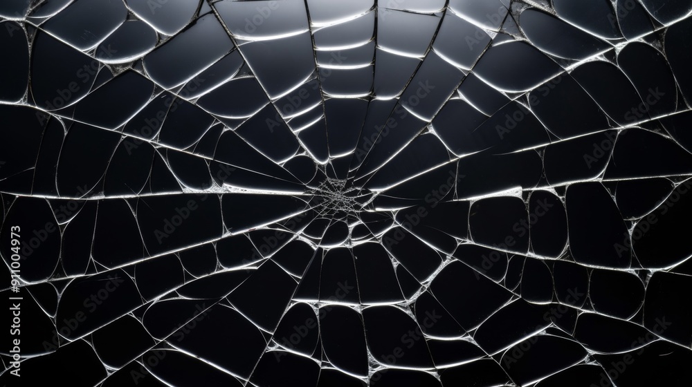 Obraz premium Broken Glass Abstract Art.