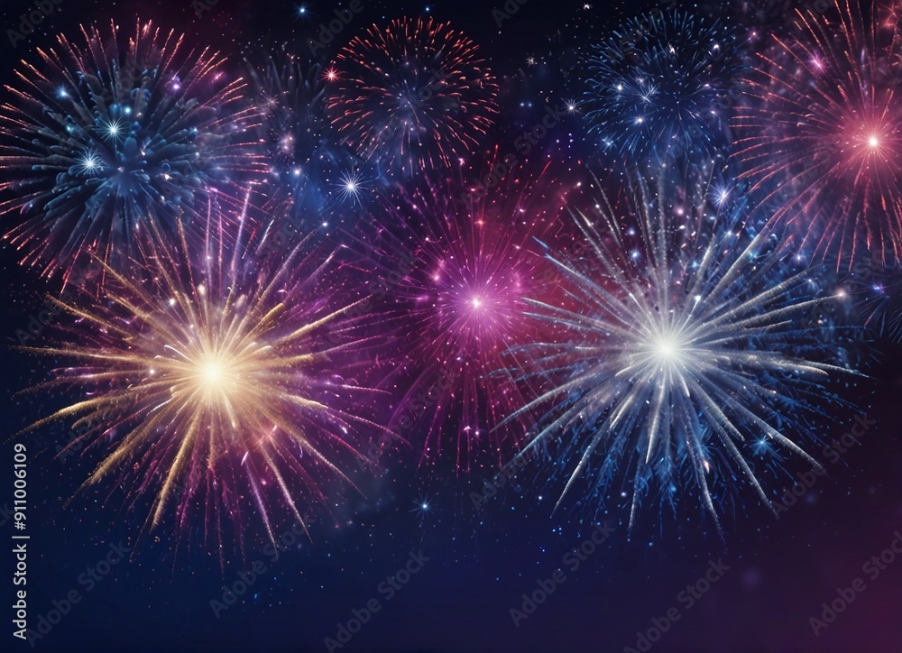 Abstract firework background with free space for text Abstract firework background with free space for text