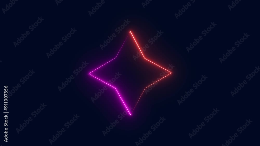 abstract background neon stars animation. abstract background neon stars animation.