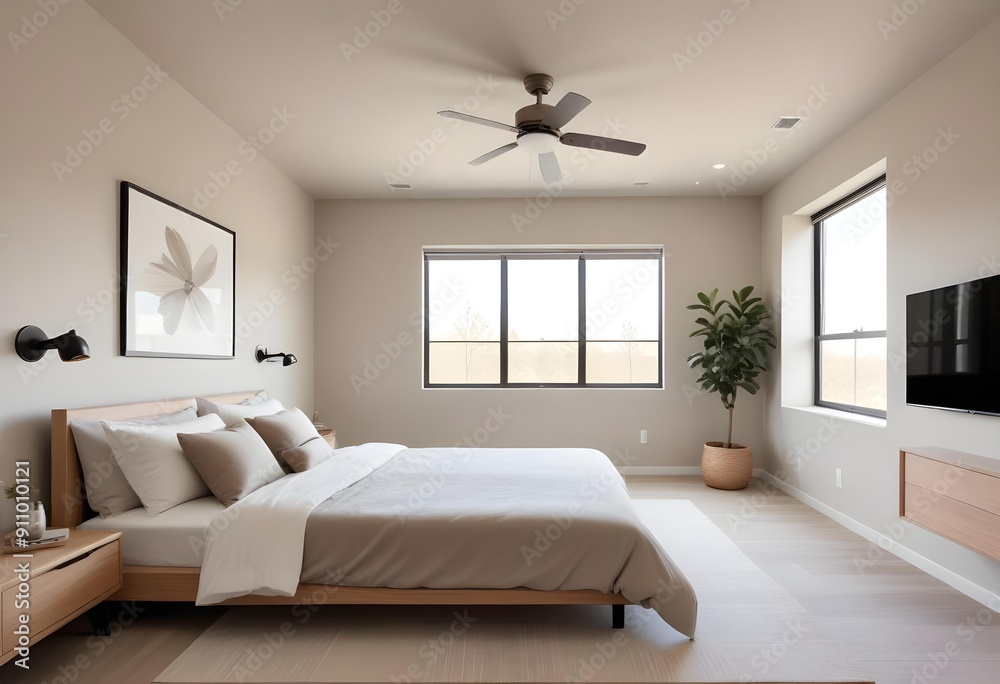 Fototapeta premium Modern Bedroom in a luxury house