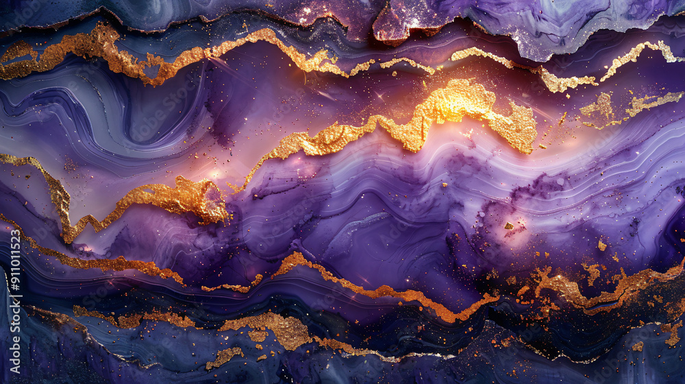 Magenta purple and gold marble background Magenta purple and gold marble background