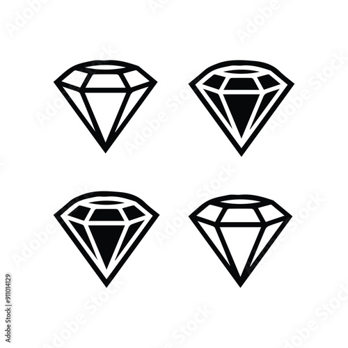 Diamond icon vector for web and mobile app. diamond gems sign and symbol