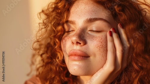 The Freckled Redhead Woman