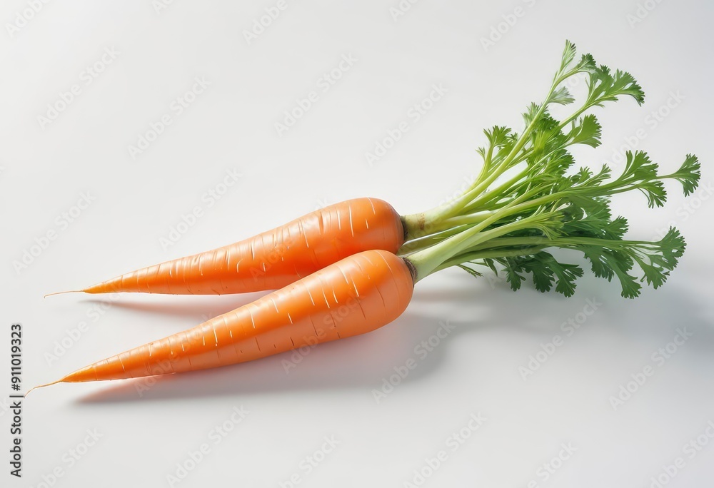 carrot isolated on white background, full depth of field, ai carrot isolated on white background, full depth of field, ai