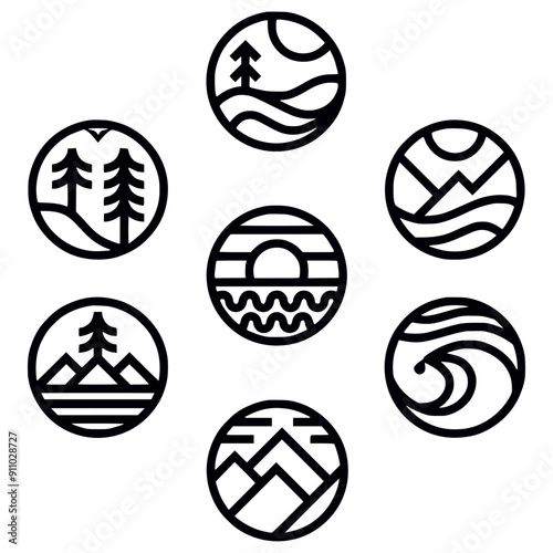 7 Elements in circles