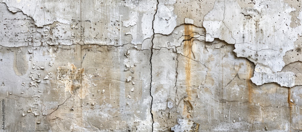 Industrial building's grunge concrete wall, with bumps, cracks, and a raw texture, ideal for design and background with ample copy space image. Industrial building's grunge concrete wall, with bumps, cracks, and a raw texture, ideal for design and background with ample copy space image.