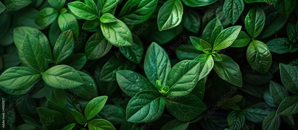 Green plants thrive in the garden, with a focused shot and space for text or design. image with copy space Green plants thrive in the garden, with a focused shot and space for text or design. image with copy space