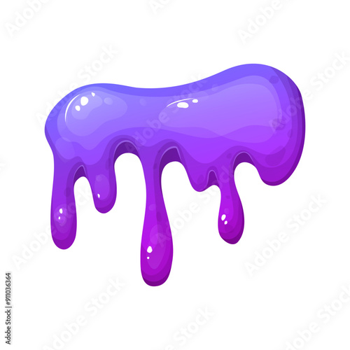 Splat slime mucus. Sticky liquid goo spots and blobs. Colorful jelly cartoon snot and smudges. Vector illustration isolated on white background