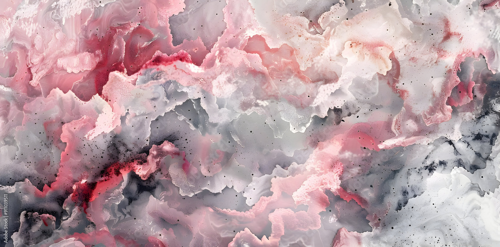 Abstract Pink and Grey Watercolor Background Abstract Pink and Grey Watercolor Background