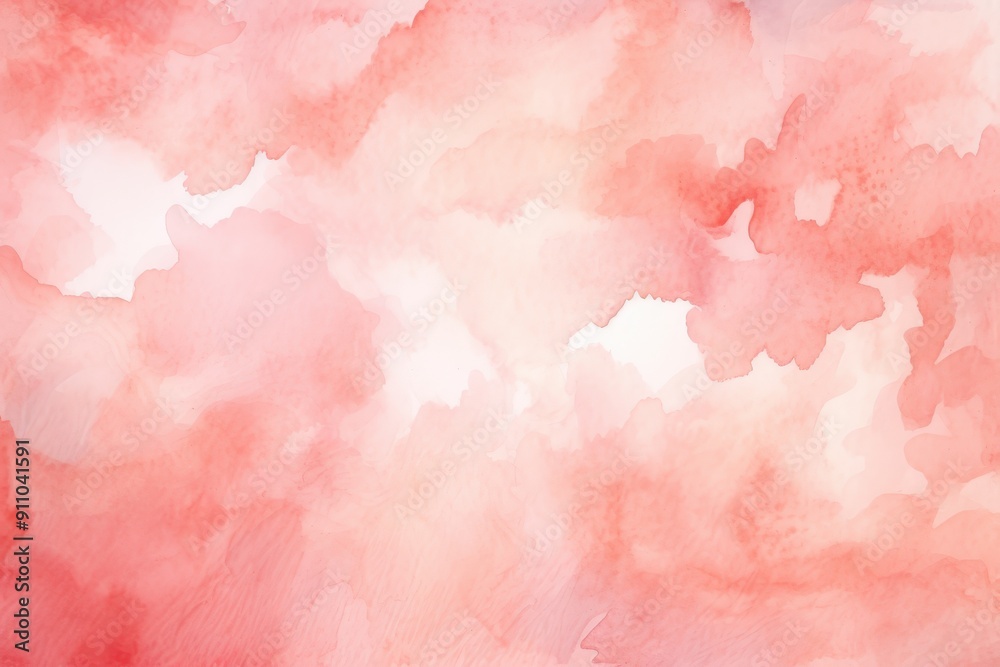 Fototapeta premium Abstract Watercolor Painting in Pink and White Hues