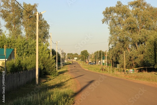 Road in the village of Poisevo, Tatarstan.
