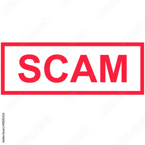 Scam. Fraud icon, vector illustration
