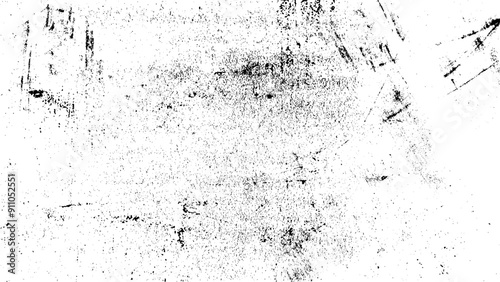 Abstract black and white grunge scratches dirty texture background vector. Object to create grungy effect abstract, splattered, dirty poster.