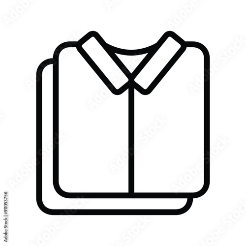 neatly folded line icon vector design in trendy style