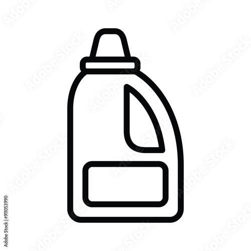 clothes freshener detergent line icon vector design in trendy style
