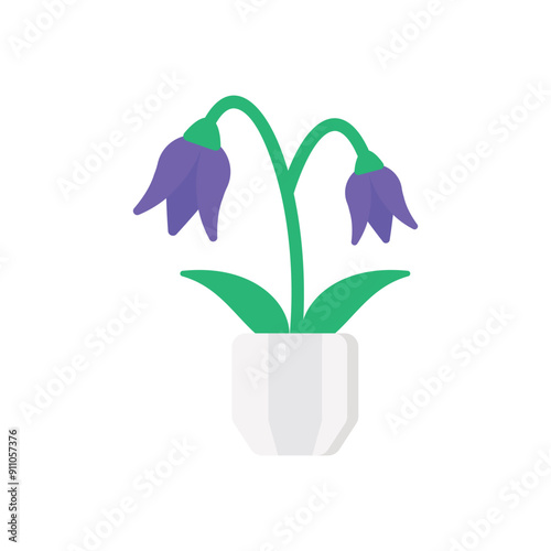 Harebell vector icon