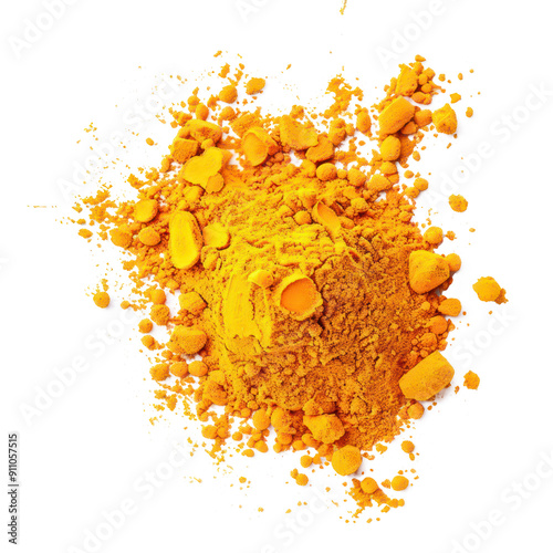 Turmeric isolate on transparency background photo