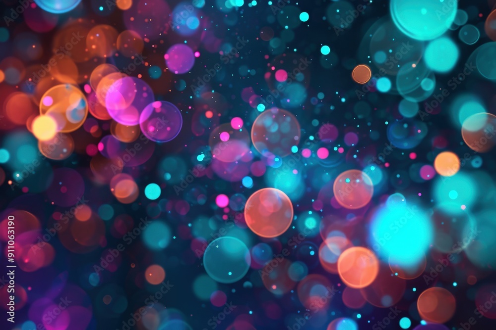 Abstract Blurred Background with Colorful Circles Abstract Blurred Background with Colorful Circles