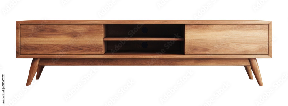 Fototapeta premium PNG Tv cabinet sideboard furniture wood.