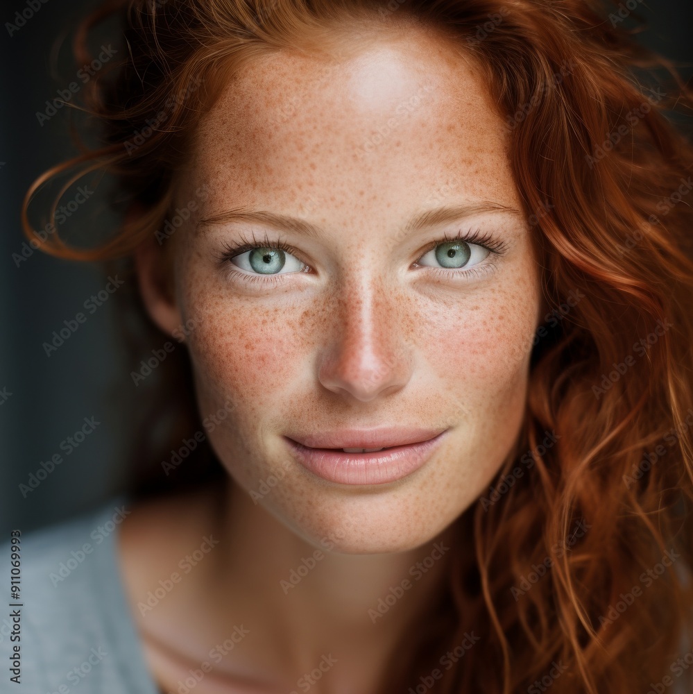 Natural beauty woman headshot closeup