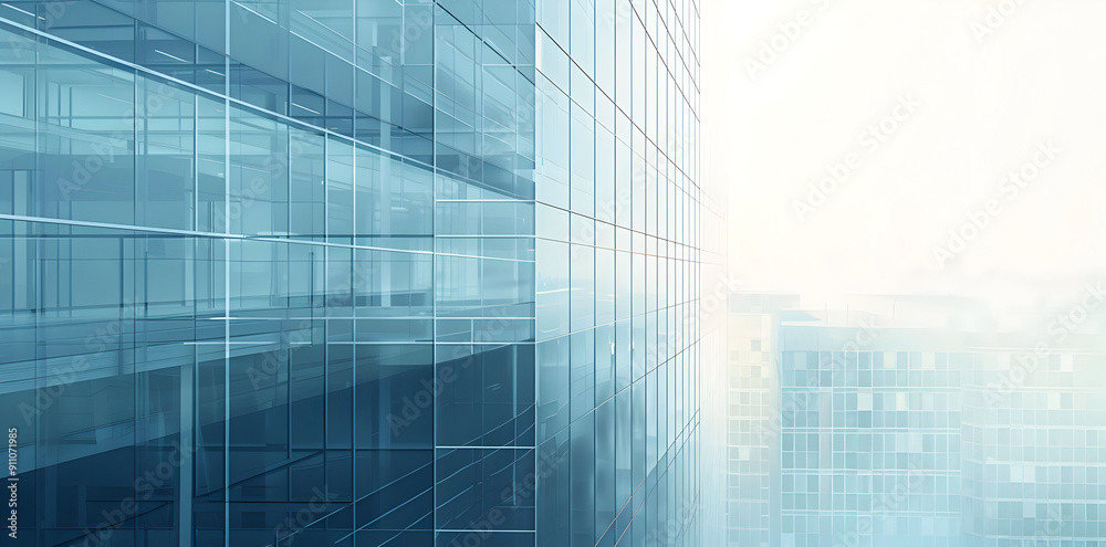 Glass Facade of a Modern Building Photo Glass Facade of a Modern Building Photo
