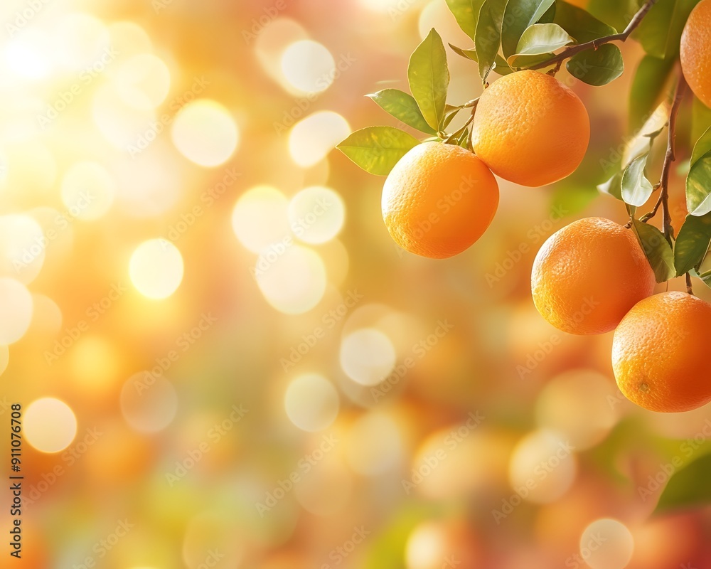 Blurred orange fruits background Blurred orange fruits background