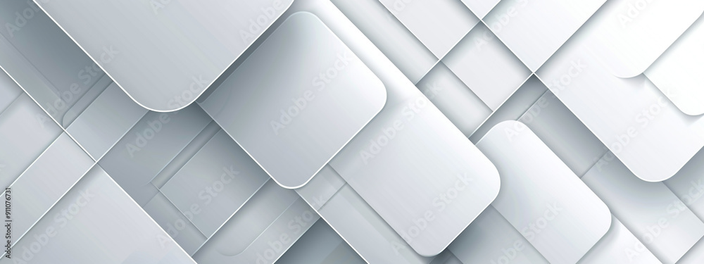 Silver color square pattern on banner with shadow. Abstract white and grey color geometric background, Bright white abstract hexagon wallpaper or background 3d render, Silver color square pattern on banner with shadow. Abstract white and grey color geometric background, Bright white abstract hexagon wallpaper or background 3d render,