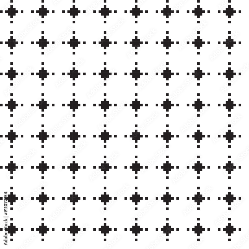 Monochrome Textured Fair Isle Seamless Pattern Design Monochrome Textured Fair Isle Seamless Pattern Design