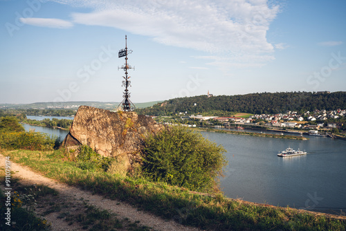 Obraz na płótnie Der Ramstein in Rüdesheim w salonie