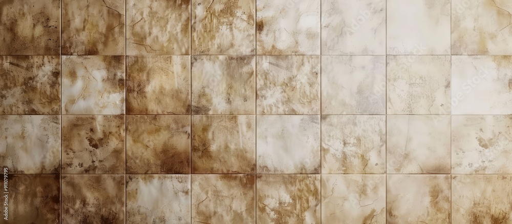 Beige ceramic tiles with brown tones perfect for interior or exterior walls Ideal as a backdrop with a textured finish suitable for a copy space image Beige ceramic tiles with brown tones perfect for interior or exterior walls Ideal as a backdrop with a textured finish suitable for a copy space image