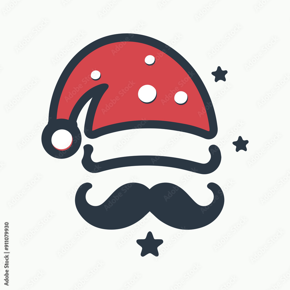 Santa hat flat icon. Christmas hat flat icon Santa hat flat icon. Christmas hat flat icon