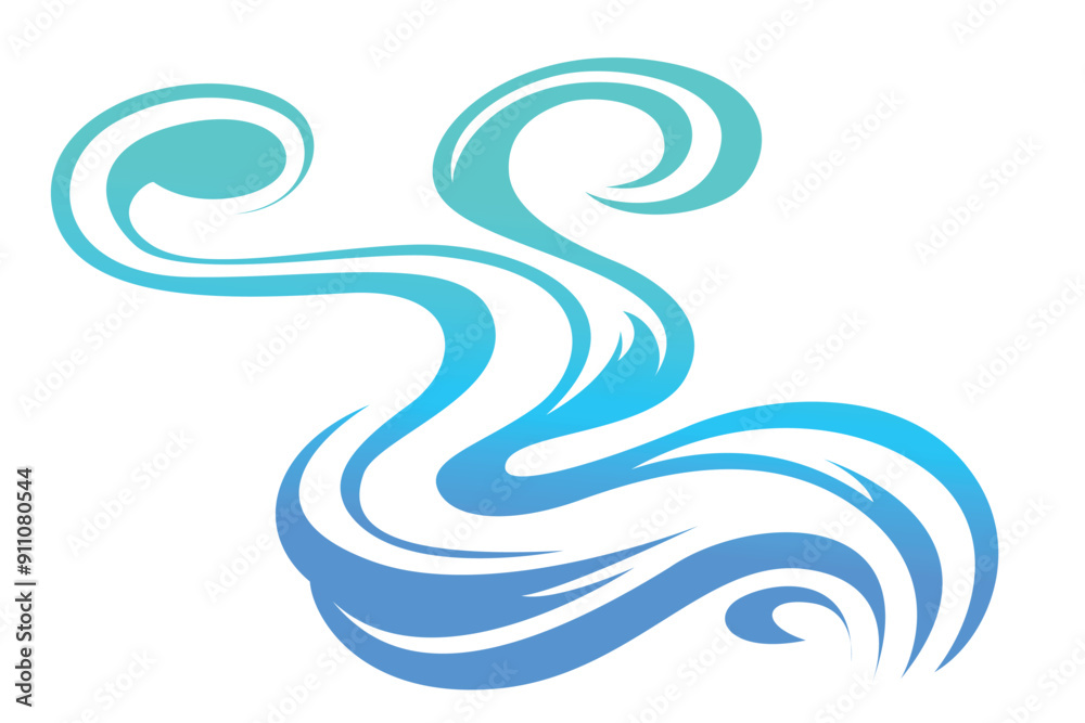 Vector image of smoke. Blue haze Vector image of smoke. Blue haze