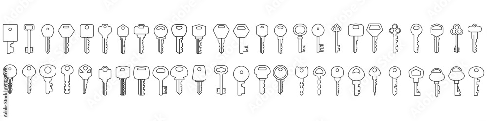 Key icon vector set. access illustration sign collection. close symbol. Lock logo. Key icon vector set. access illustration sign collection. close symbol. Lock logo.