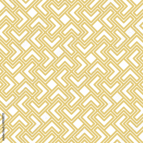Abstract geometric pattern consisting of white lines and bright sand. Vector seamless striped background. Suitable for various purposes of decoration, print, textile, wallpaper, etc.