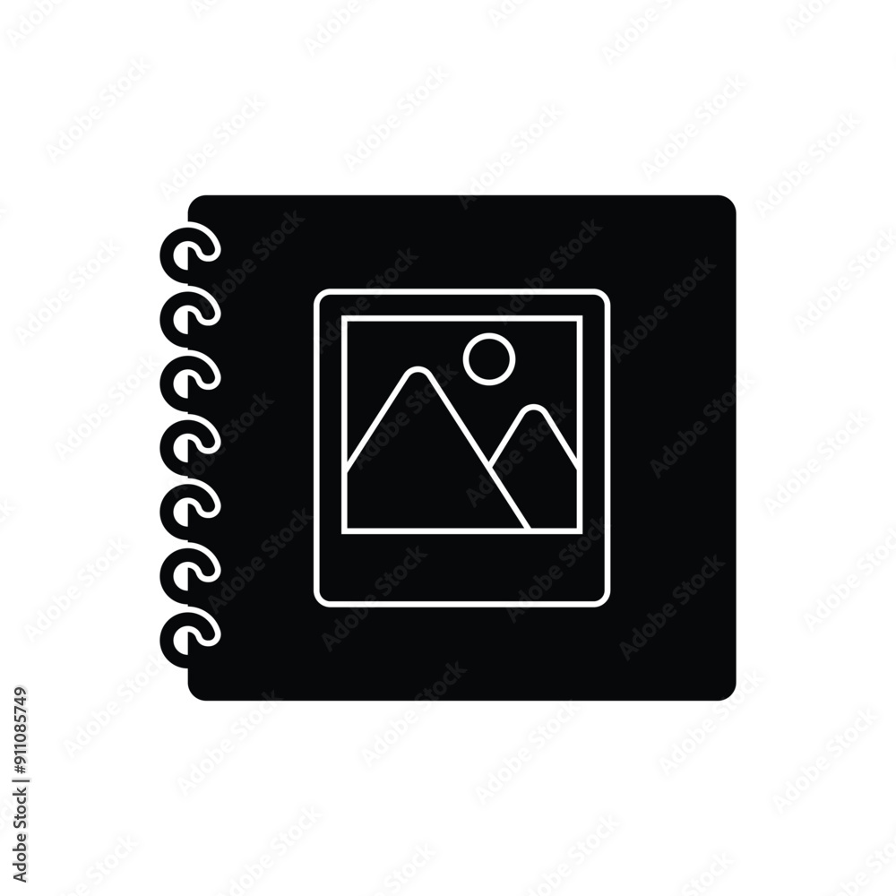 Scrapbook vector icon Scrapbook vector icon