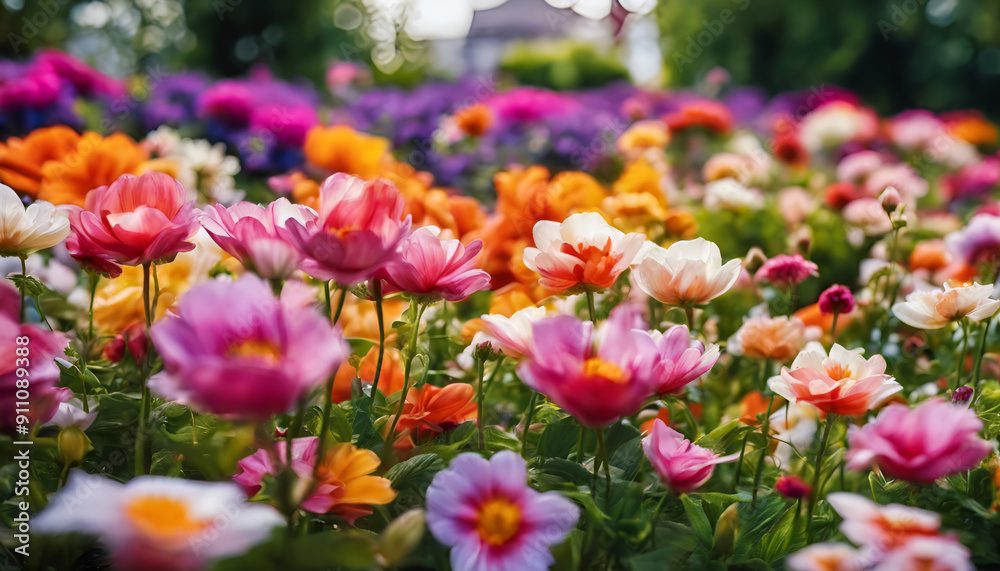 Dahlia Dreamscape: A Serene Garden of Colorful Blooms Dahlia Dreamscape: A Serene Garden of Colorful Blooms