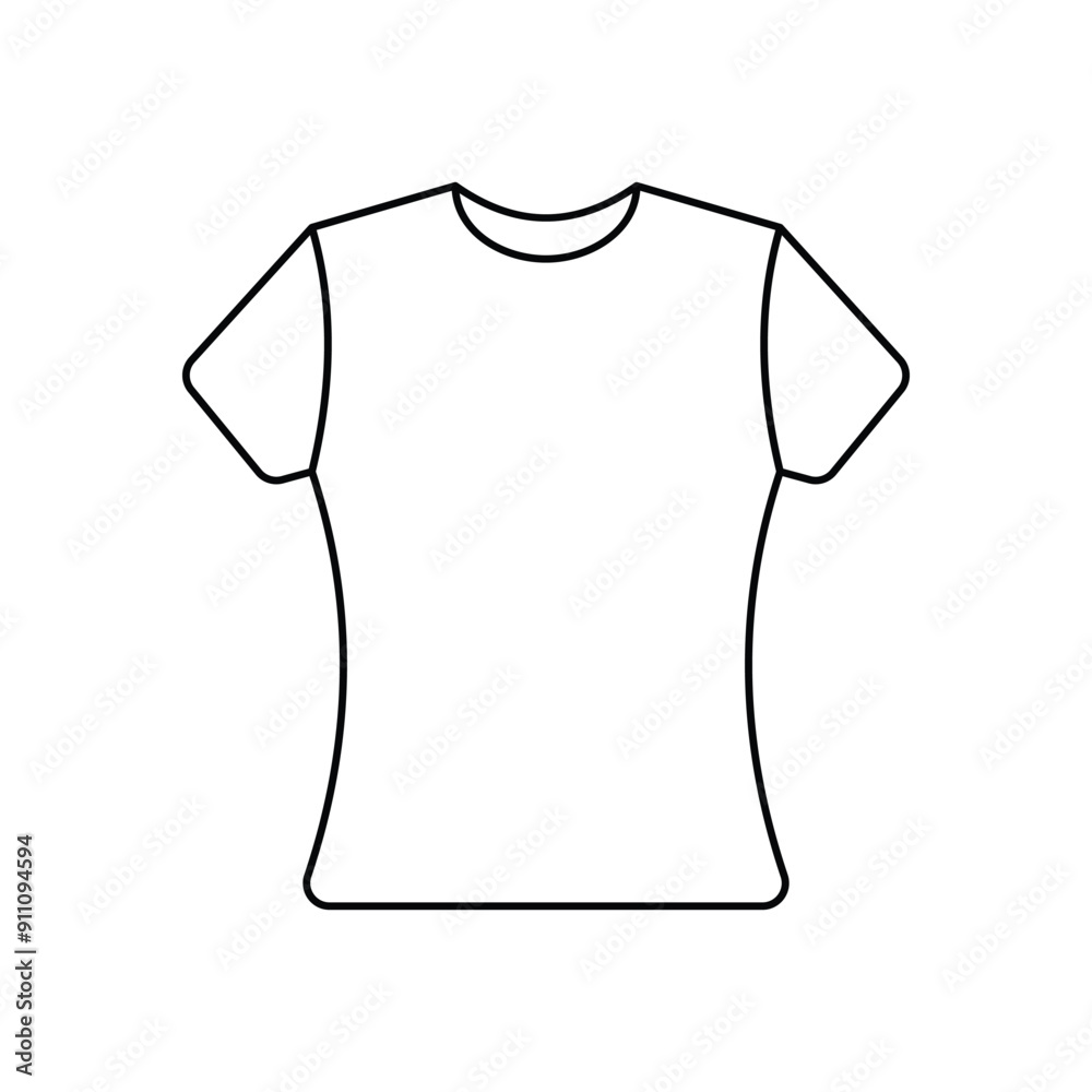 Naklejka premium T Shirt vector icon