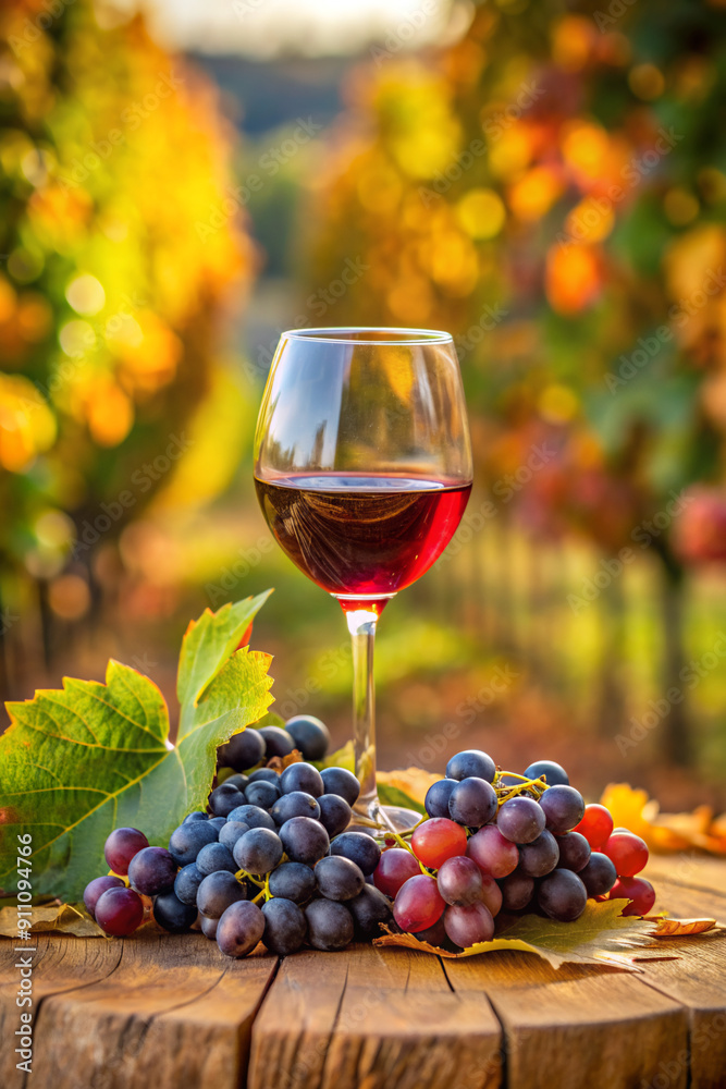 Fototapeta premium wine and grapes, alcohol, red, grapes, grape, fruit, food, white, beverage, wineglass, isolated, vine, bottle, bunch, green, winery