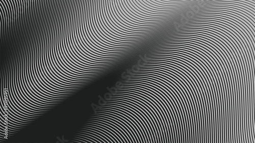 Black curve stripes lines abstract background for backdrop or presentation