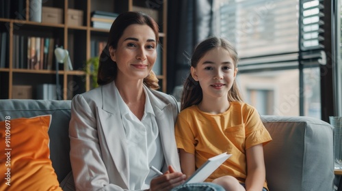 The woman and young girl