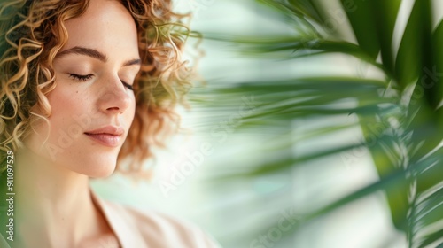 A therapist conducting a mindfulness session with a client, promoting mental wellness, relaxation, and stress management techniques.